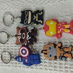 Super Heros Key Chains Premium Material & Safe PVC Lot # 5